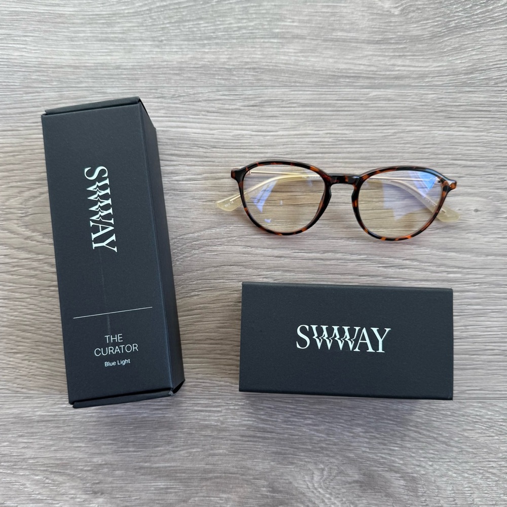 🆕 Unisex Brown Tortoise Shell Blue Light Glasses